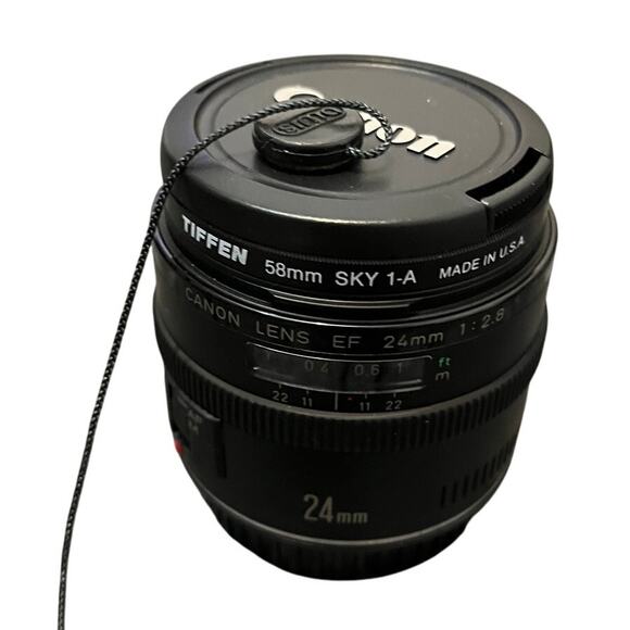 Canon EF 24mm f/2.8 Lens Wide Angle with front and back caps Camera - Picture 1 of 6